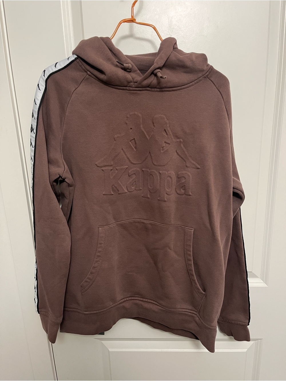 Kappa Men's Banda Balla Brown Pullover-Hoodie in size S